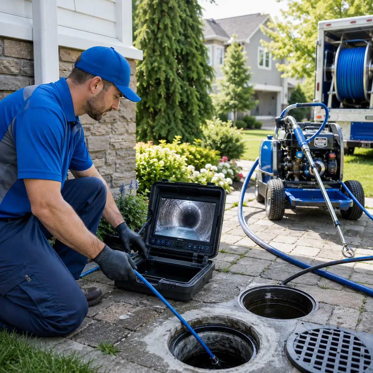 Outdoor drain cleaning professionals serving Clarington, PA