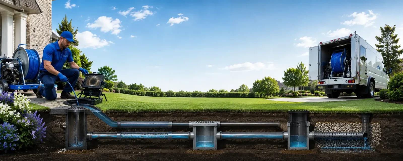 Outdoor drain cleaning information for Clarington, PA